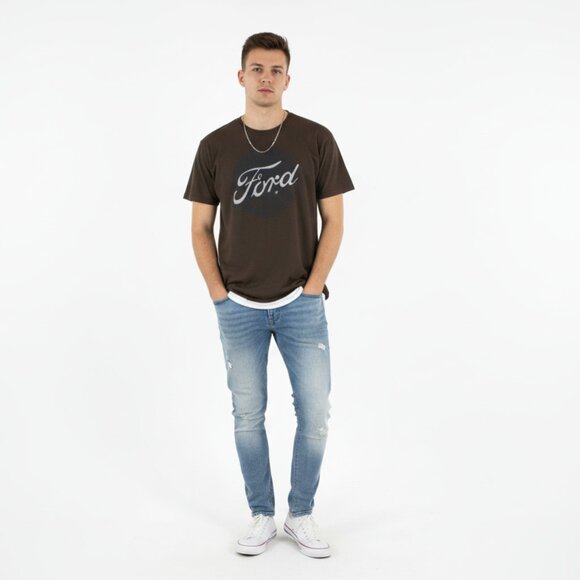 *Ford Brown Graphic T-Shirt - Picture 1 of 5